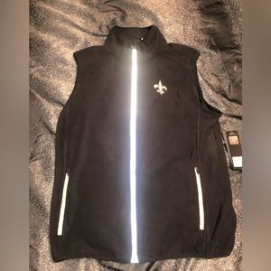 NFL New Orleans Saints Vest reflective zipper